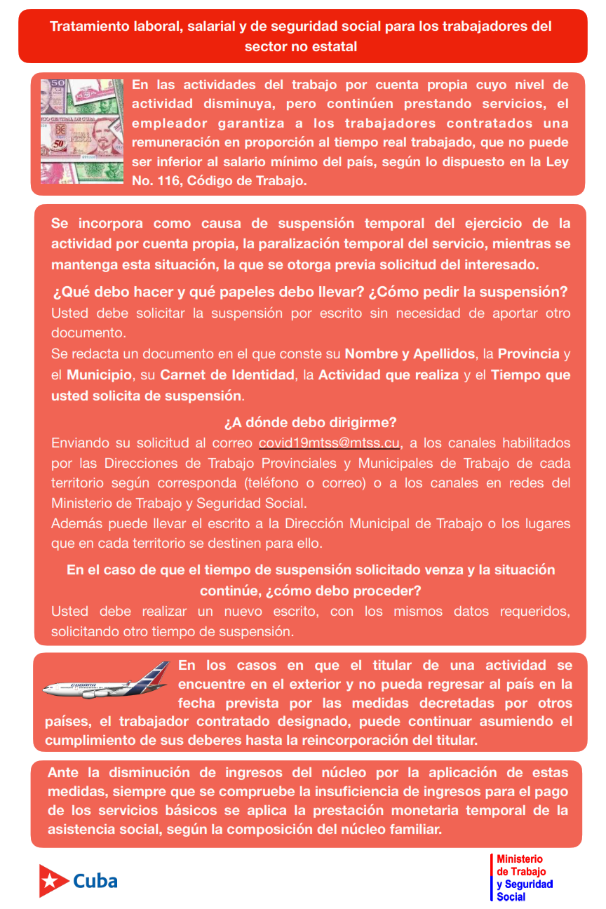 cuentapropistas covid19 MTSS